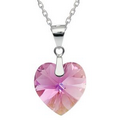 Xilion Rose Heart Pendant Made With SWAROVSKI Elements